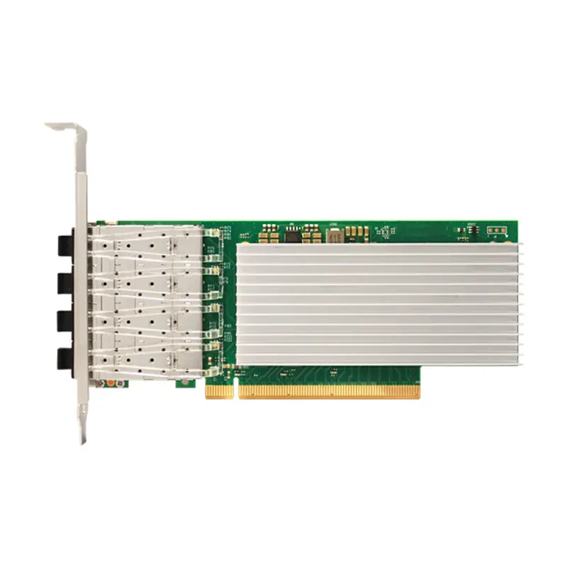 Intel E810-CAM1 Chipset E810-XXVDA4 4-Port SFP28 25Gb/s Ethernet Adapter, 4x 25GbE NIC with RDMA, Low Profile & Full Seight