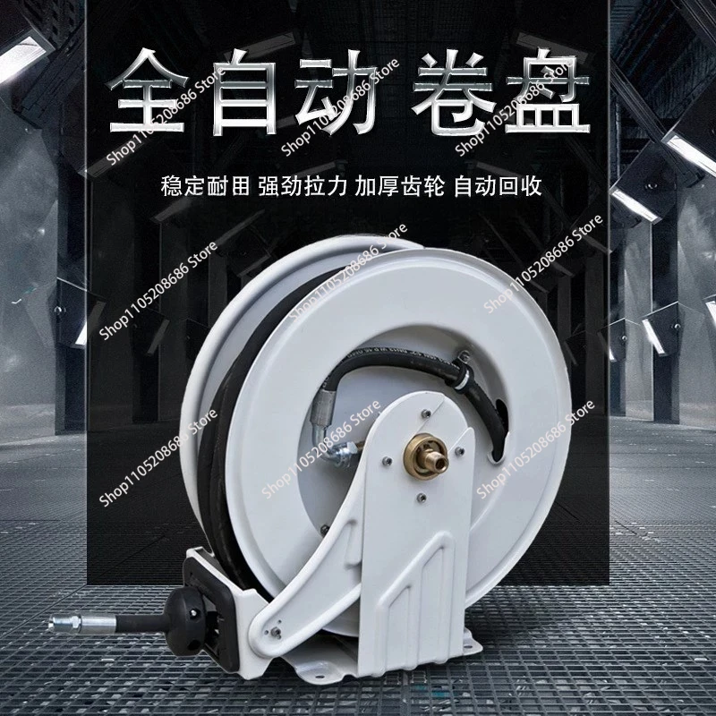 Heavy Duty Hose Reel Auto-Retractable Pressure Washer Reel 6 min 15 m Empty Roll High Pressure Car Washer Hose Storage Rack