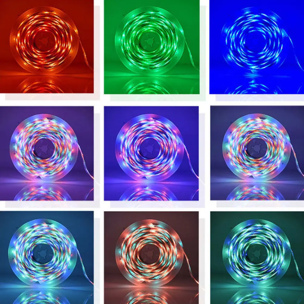 

1 комплект RGB-гирлянды, водонепроницаемая декоративная светодиодная лента, 16 цветов, 4 режима, с дистанционным управлением, 60 светодиодов, ультраяркая