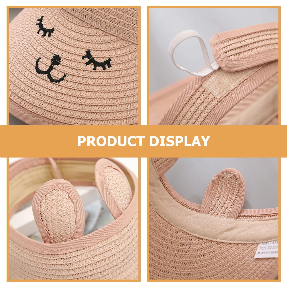 

Summer Beach Hat for Women Wide Brim Sun Shade UV Protection Clear Visor Adjustable Style Outdoor Pool Hiking Party