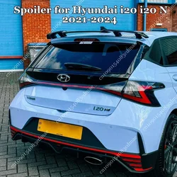 1:1 N Line Roof Spoiler Wing for Hyundai i20 i20 N N-Line BC3 MK3 2021 2022 2023 2024 Body Kit Splitter Tuning ABS UV Coat