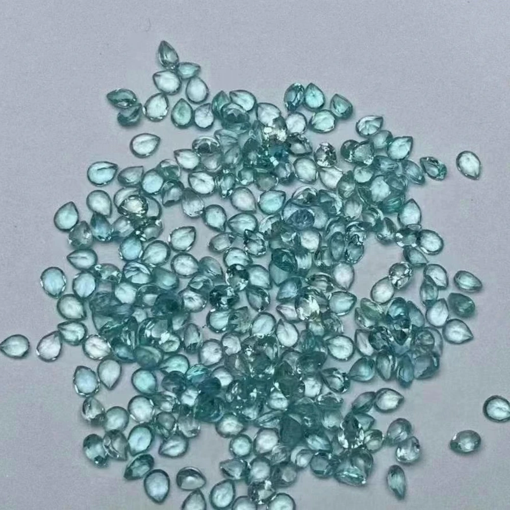 

100pcs 3x4mm Pear Cut Natural Apatite Gems Stone