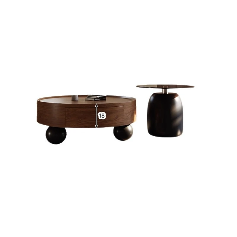 Medieval style round coffee table combination, Italian size round
