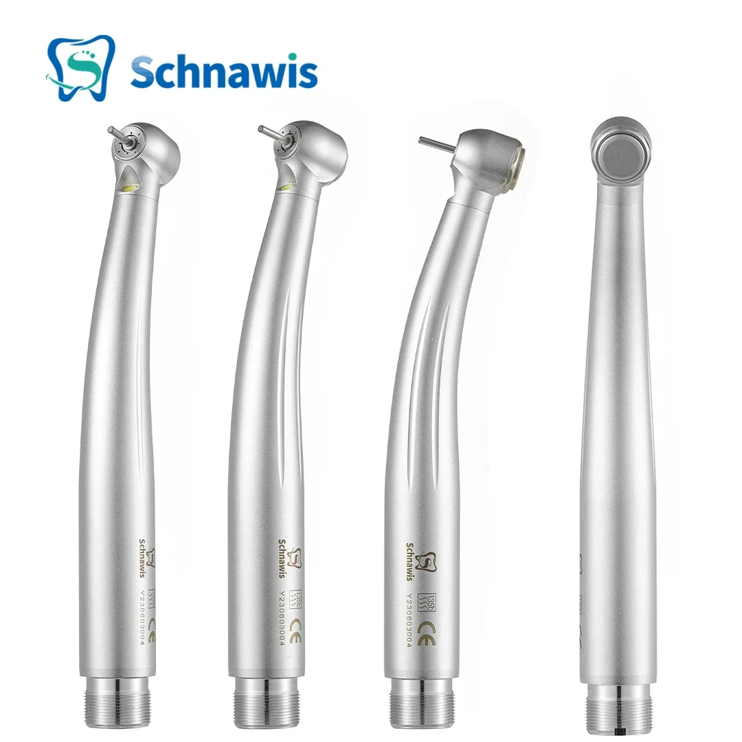 

Schnawis LED Dental High Speed Handpiece Dentistry Air Turbine Handpiece with Four Water Sprays Handpiece 2/4Hole Dentist Tool