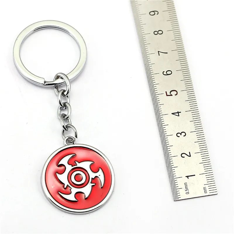 10STYLE Anime Uchiha Sasuke Uchiha Itachi Hatake Kakashi Metal Keychain Cosplay Accessories Action Figure Cosplay Toys