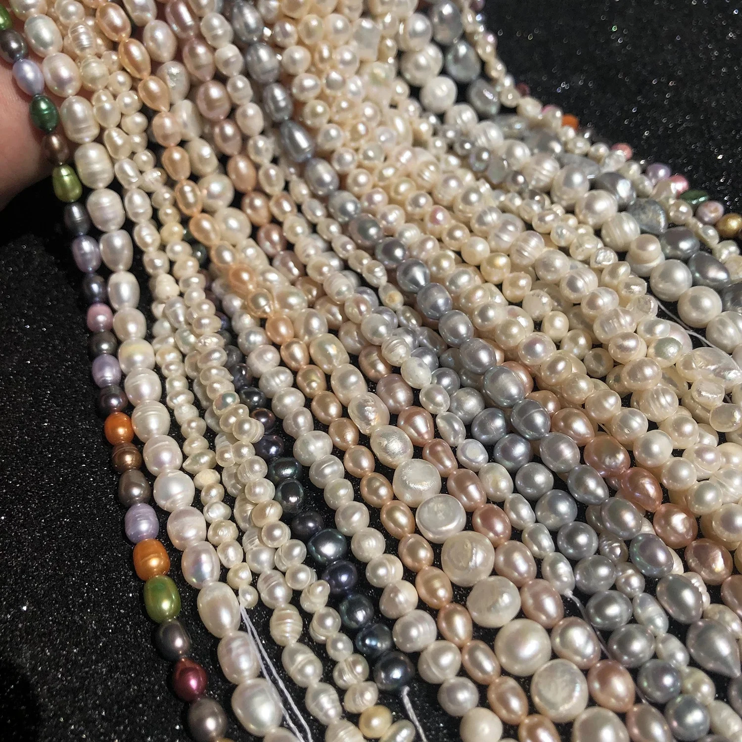 Natural Freshwater Pearl Beads High Quality Irregular Shape Punch Loose Beads for Jewelry Making DIY Charms Necklaces Bracelets