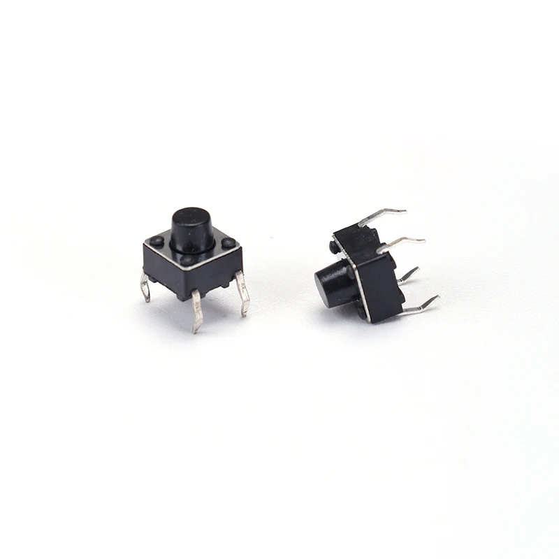 50 Stück 6X6 / 4.3/ 5/6/7/8/8.5/9/10/11/12/13/14/15MM Taster Druckknopf 12V 4PIN DIP Mikro Momentaner Taktiler Druckknopf – Detail 3