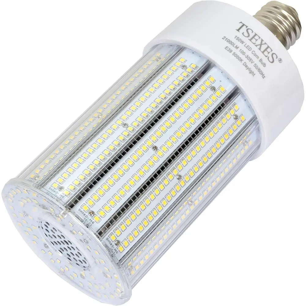

Светодиодная лампа-кукуруза 150 Вт, цоколь E39, 21000 люмен, 5000K, замена (600-800 Вт) металлогалогенных/HID/CL или ламп для высоких пролетов (High Bay)