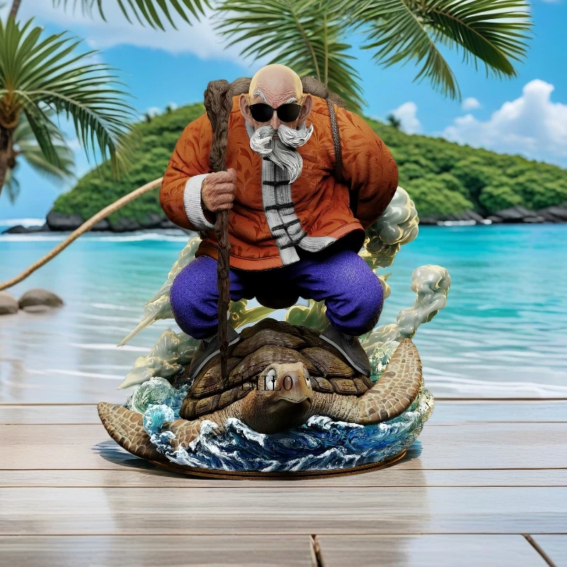 

26cm Anime Dragon Ball Figurine Turtle Master Roshi Action Figures PVC Double-Headed Kame Sennin Model Collection Periphery Toys