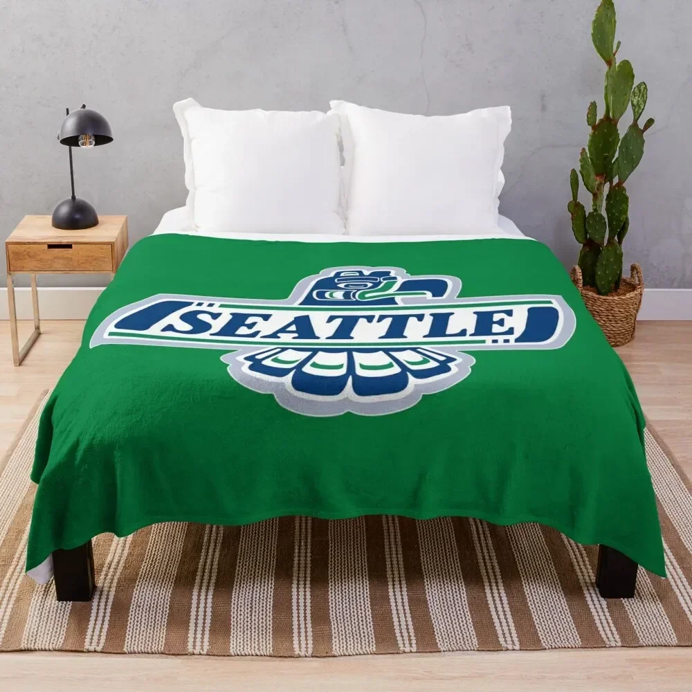 Seattle Thunderbirds Throw Blanket Luxury Throw Decoratives Blankets