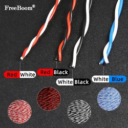 1~20m AFS200 PTFE Wire 2pins 26/25/24/22/20/18/17/15/13AWG FEP Twisted Pair Tinned Copper High Temperature Electronic Cable