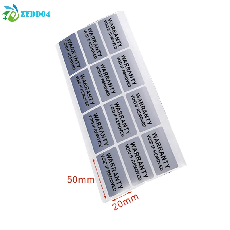 ●100pcs Warranty Protection Sticker (40mm*20mm) Tamper Proof Void Label Stickers
