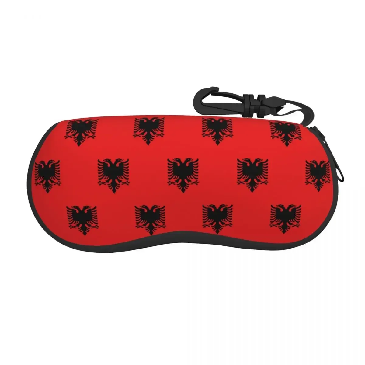 Albania Flag Shell Eyeglasses Protector Cases Cute Sunglass Case Glasses Pouch