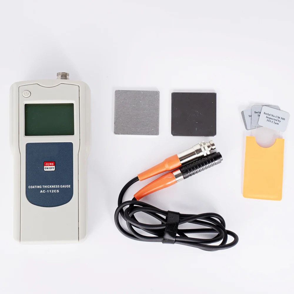 Coating Thickness Gauge AC-112CS High Accuracy 0.1 um Coating Thickness Gauge Paint Galvanized Thickness Gauge 0 ~ 1250µm