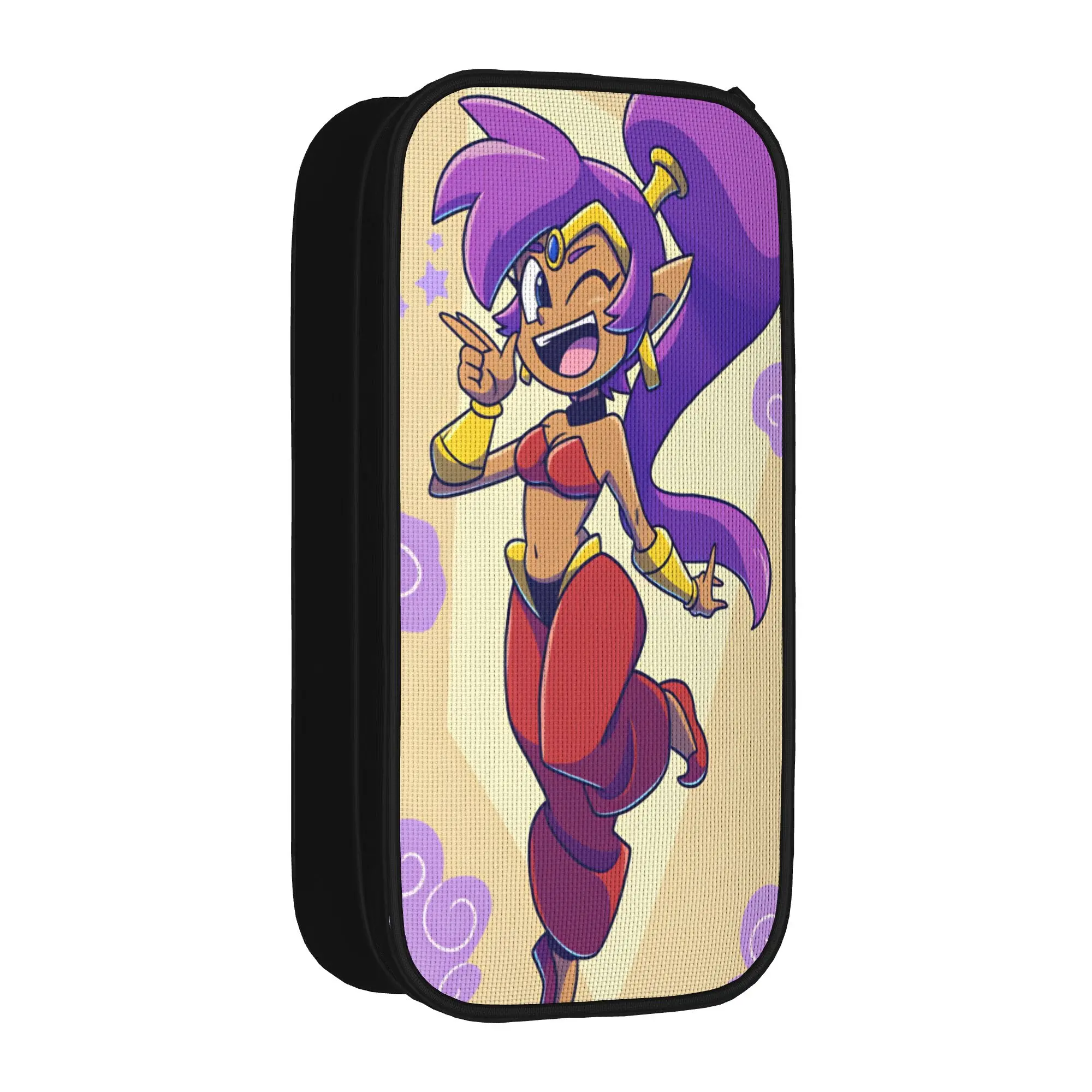 Shantae Half Genie Pencil Case  College Pencil Pouch Girls Boys Double Layer Cool Back To School Pencil Cases Pattern Supplies