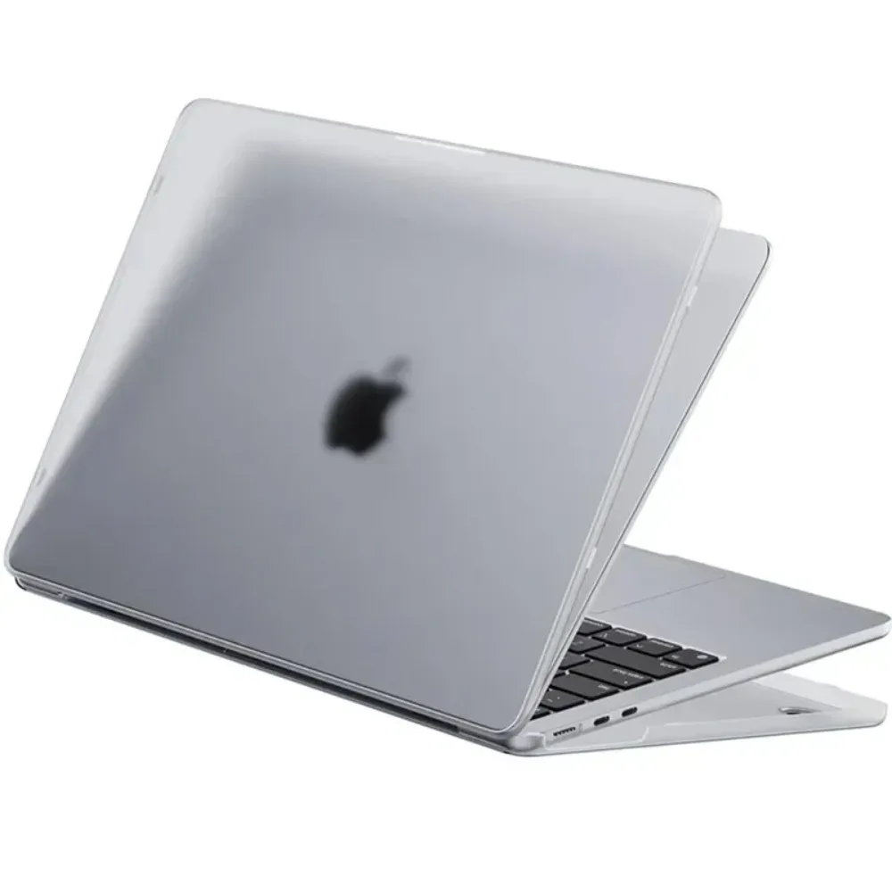 

Matte Clear Laptop Case for Macbook Air 13.6 M4 15 M3 Pro 13 M1 M2 14 M4 16 2025 Sleeve Accessories Ultra Thin PC Frosted Cover