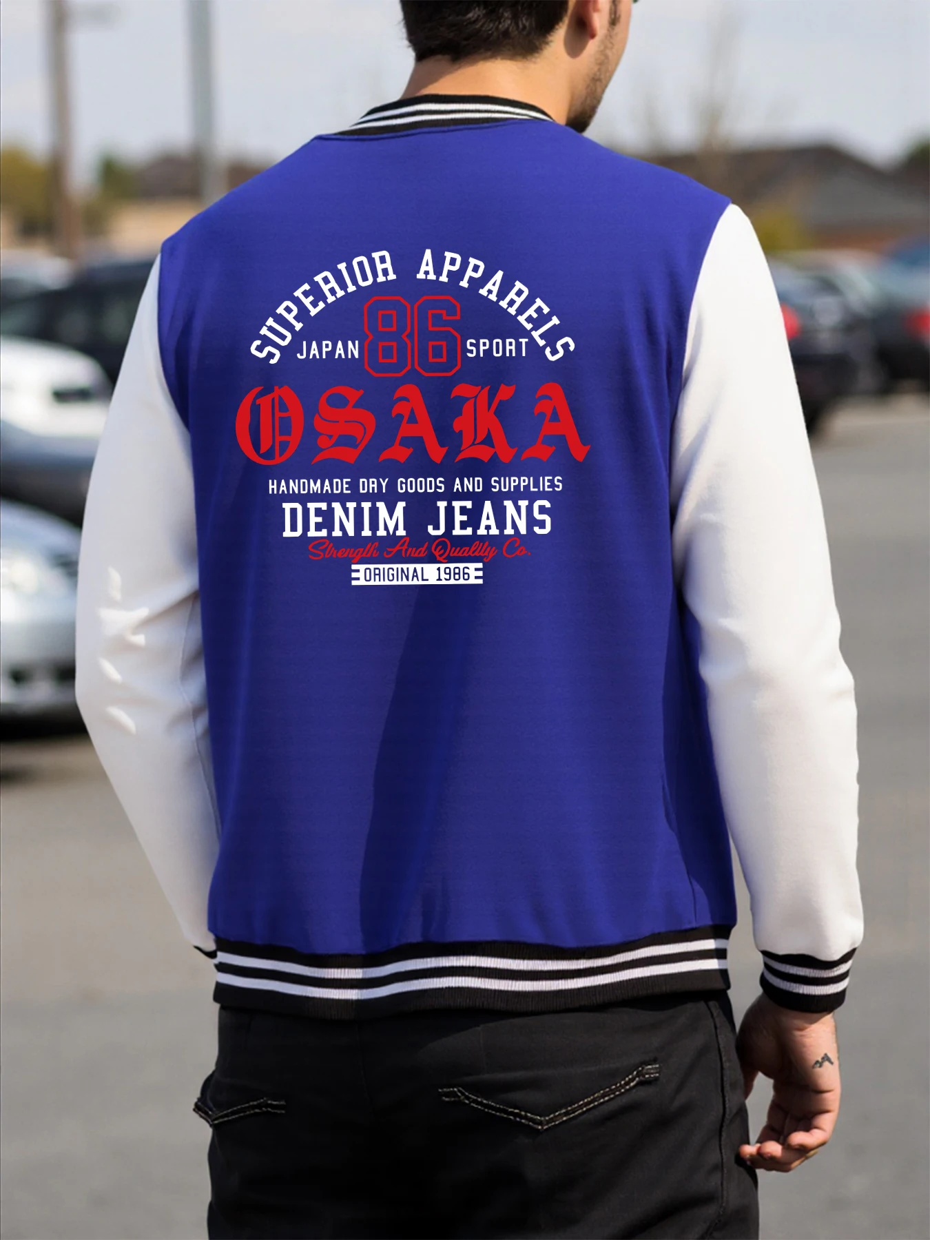 

Suprrinr Appareis джинсовые джинсы мужская куртка осенняя флисовая мужская одежда повседневный цветной топ бейсбольный трикотаж модная теплая одежда унисекс