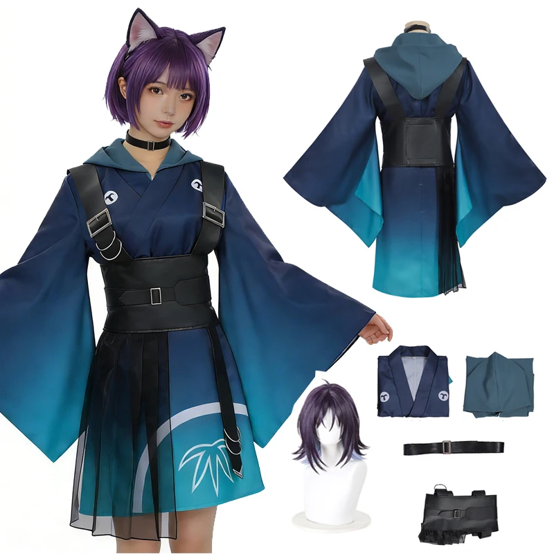 

Cosmic Princess Kaguya Iroha Sakayori Cosplay Costume Wig Hoodie Coat Outfit For Women Chou Kaguya-hime Kaguya Party Disguise
