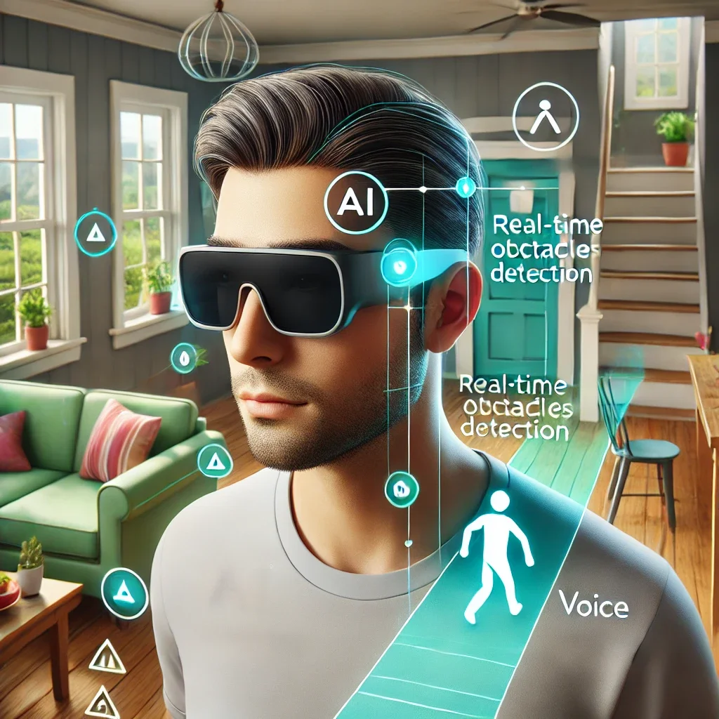 Obstacle Avoidance and Real-time Scene Recognition AI Smart Glasses for Visually Impaired