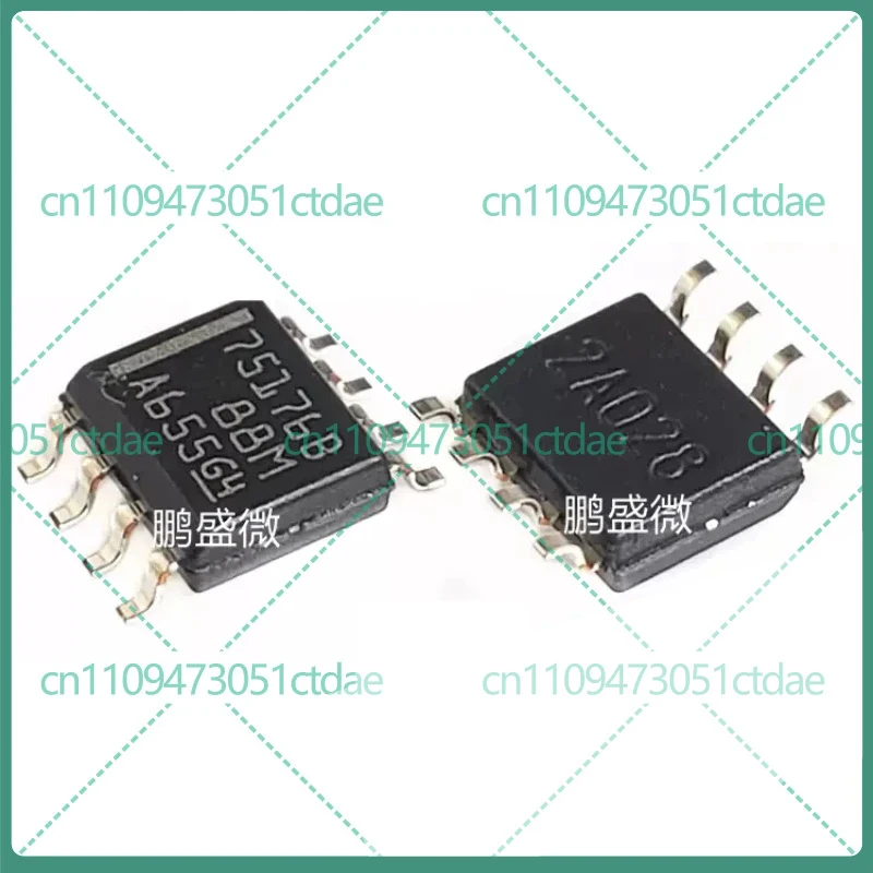 50-200pcs for SN75176BDR SN75176B SOIC-8 Half-Duplex RS-485 RS-422 Transceiver IC