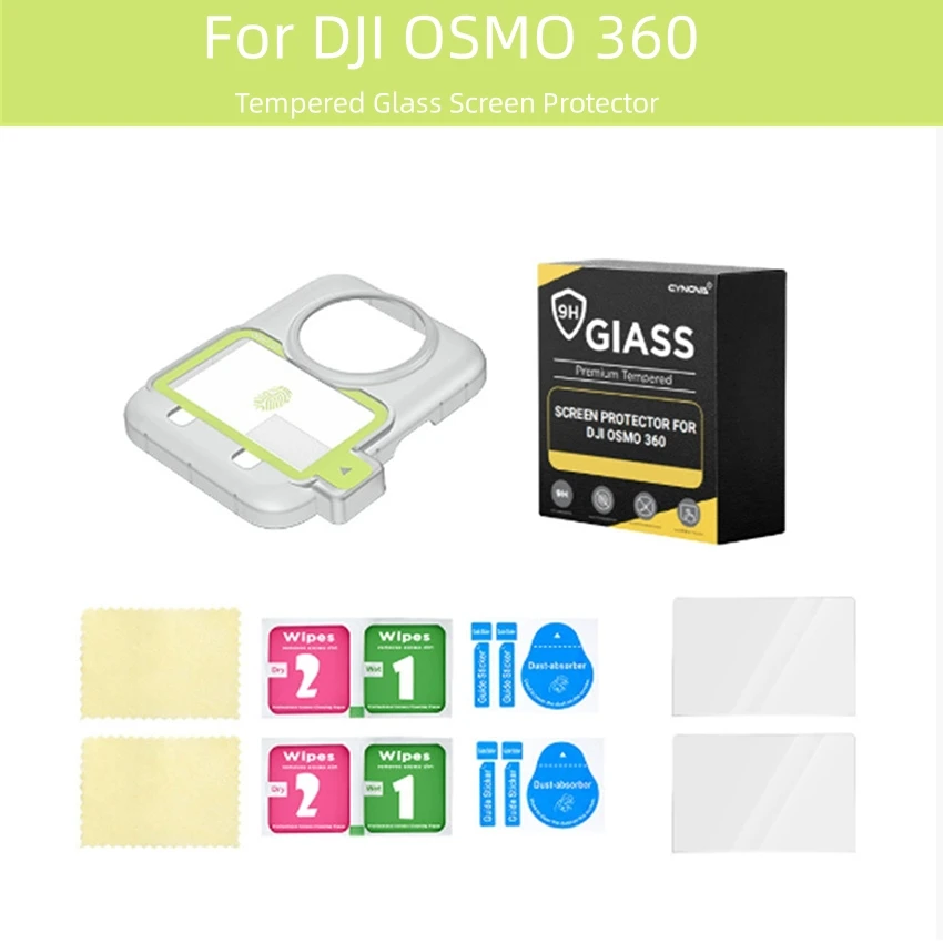 

Для DJI OSMO 360, защита от взрыва, защита от грязи, закаленная пленка, наклейка, комплект для применения, аксессуары для защитной пленки