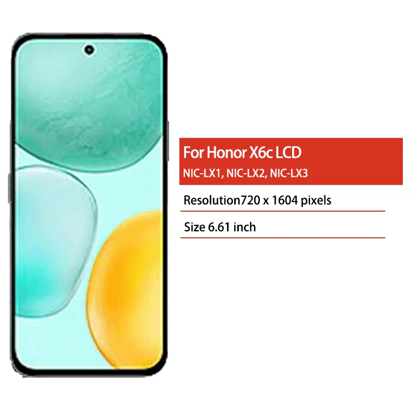 NIC-LX1 NIC-LX2 NIC-LX3 Premium Lcd dla Huawei Honor X6c Wyświetlacz Ekran Dotykowy Digitizer Panel Montaż X6C Ramka Ekranu — zdjęcie produktu 2