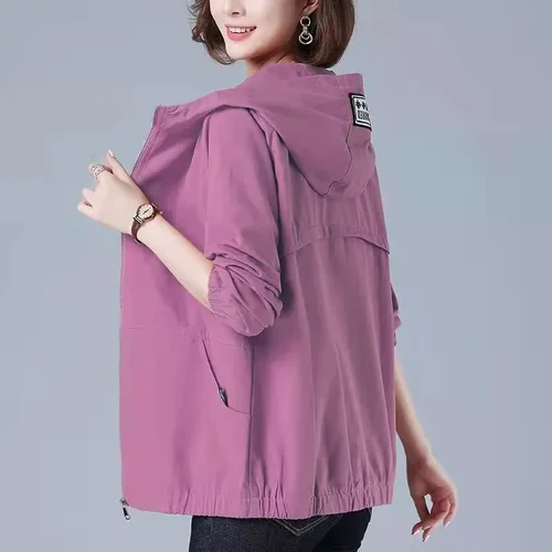 Imagen 1 del producto 2025 nueva chaqueta de verano para mujer, abrigo fino, chaqueta informal de manga larga con capucha, cazadora para mujer, chaqueta con protección solar