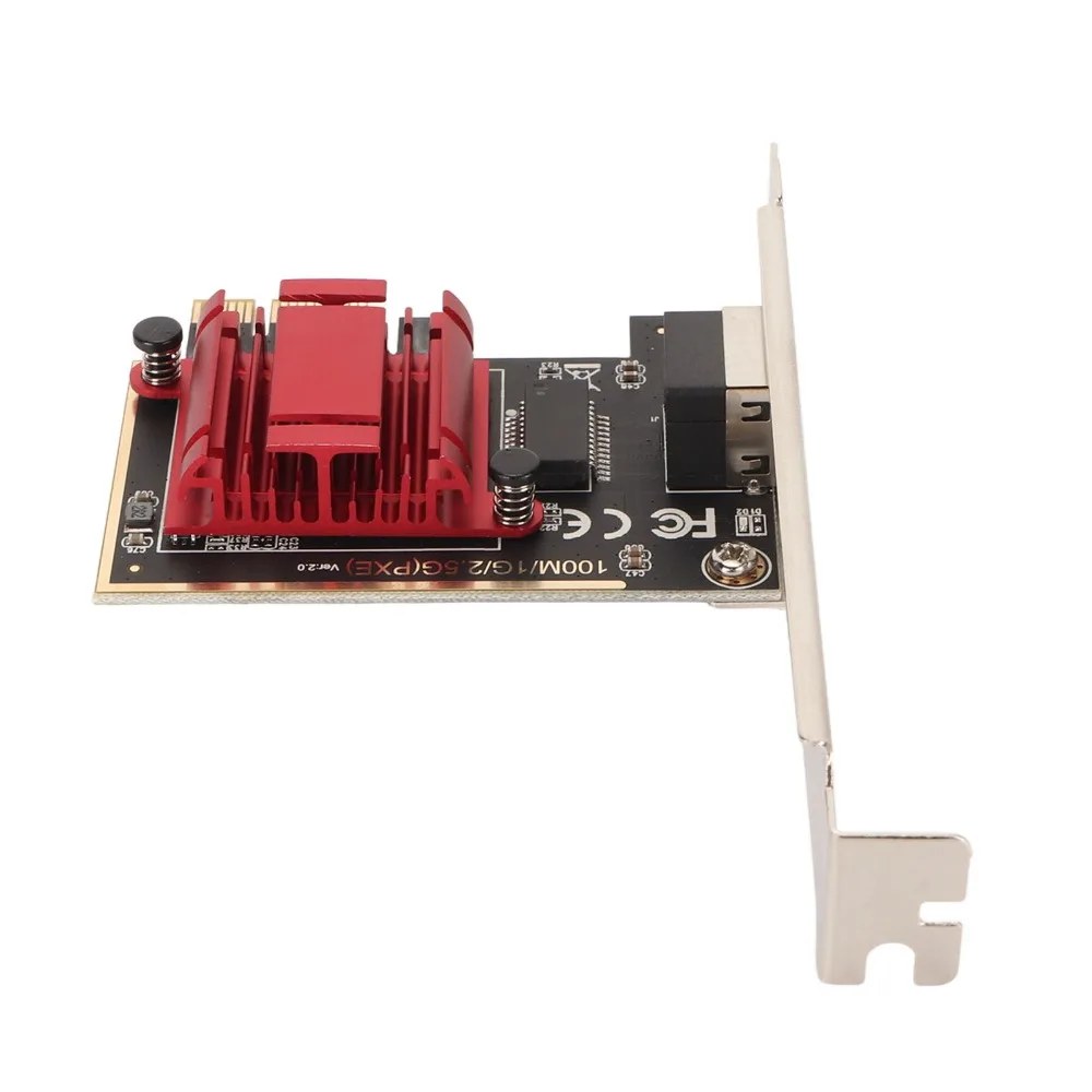

Сетевой адаптер PCIe 2.5G с чипом RTL8125B, портом RJ45, гигабитный сетевой адаптер 10/100/1000/2500 Мбит/с, сетевая карта PCIe