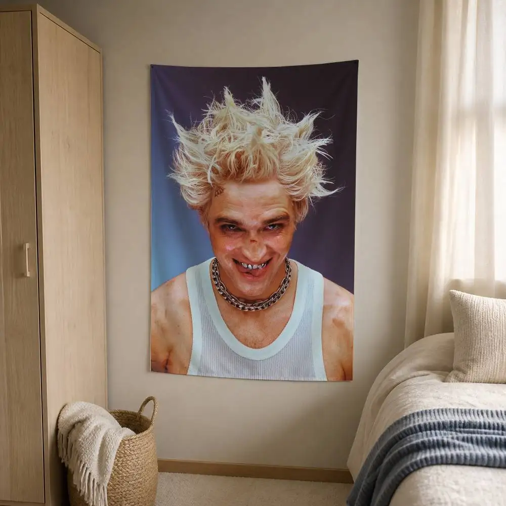 R-Robert P-Pattinson Decorative Hanging Flag with Grommets for Garage Bedroom Dorm Wall