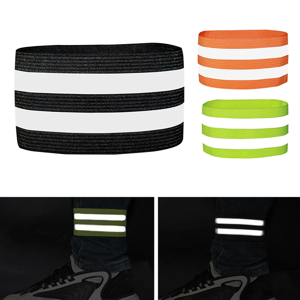 2pcs Bicycle Ankle Leg Strap Cycling Safety Reflective Wrist Ankle Bind Bands Clip Strap Road Bike Pants Straps Accessories