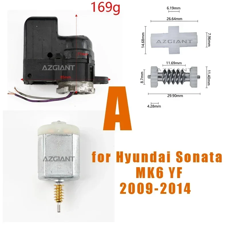 For Hyundai Sonata 8 9 10 YF PHEV MK4 MK6 Car Side View Rearview Mirrors Folding Motor Inner Actuator Gear PCB Loop Test Measure