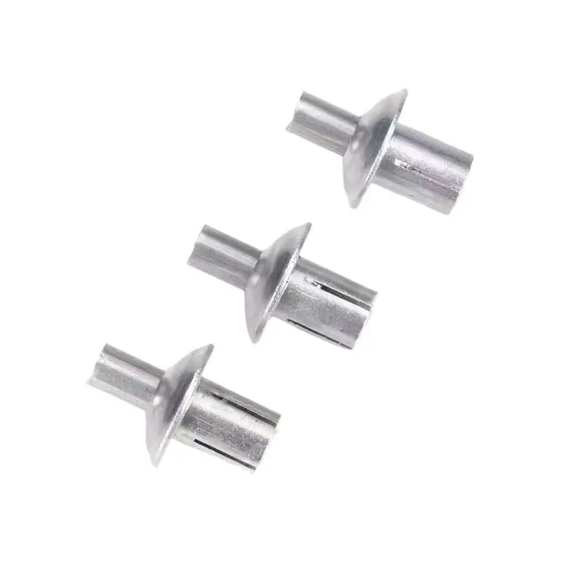 50Pcs Aluminum Expansion Rivets Round Head Hammer Drive Piercing Rivets With Stainless Steel Rod For Fastening