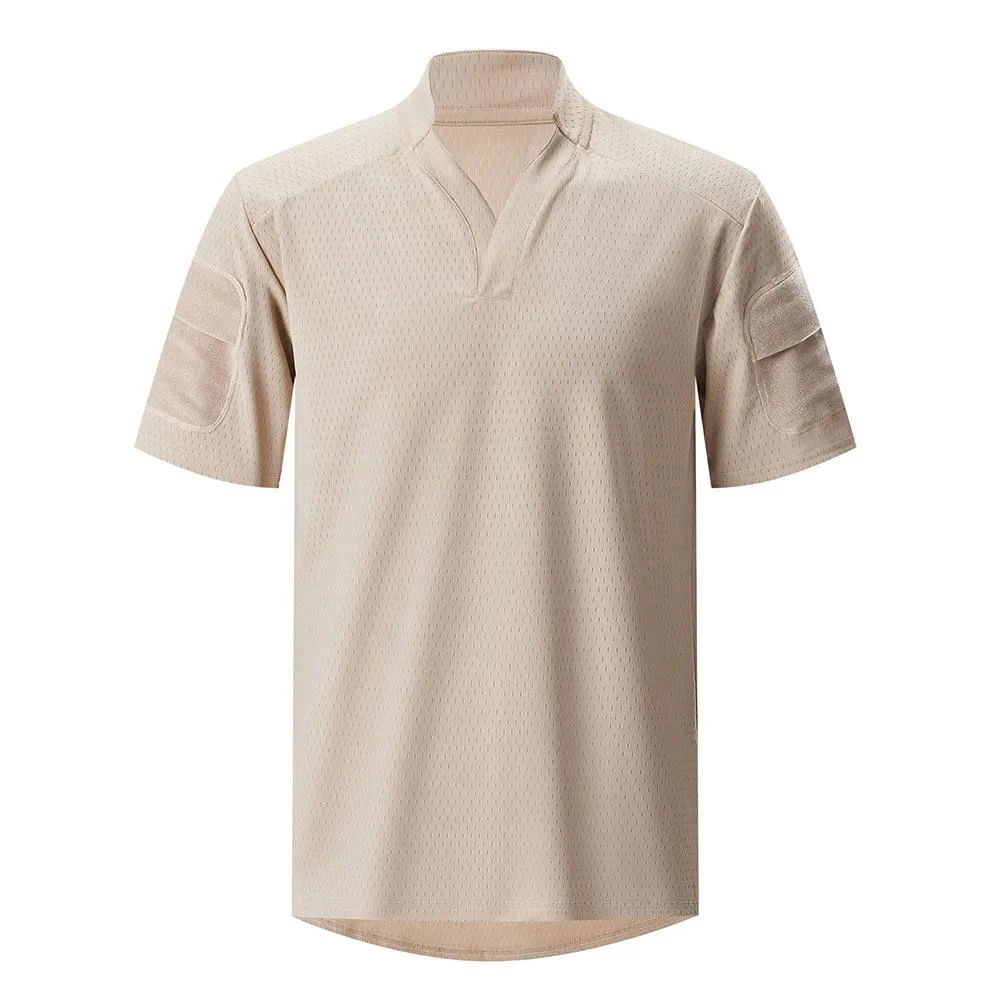 Tactical Training Short Sleeved Shirt vs Rugby shirt, Outdoor Hunting quick Drying T-shirt Short Sleeved