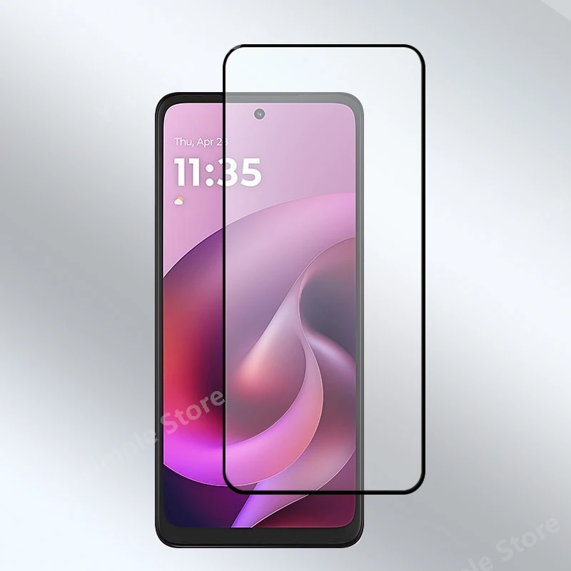 ترقية جديدة لموتورولا موتو G 2026 واقي زجاجي مسطح 9H مضاد للخدش زجاج شاشة غراء كامل وفيلم عدسة من الألياف الناعمة #2