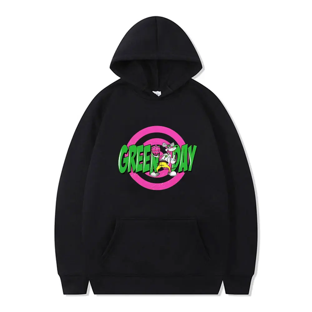

Punk Band Green Day American Idiot Cartoon Style Graphic Hoodie Men Women Rock Oversized Streetwear Men's Cotton Vintage Hoodies