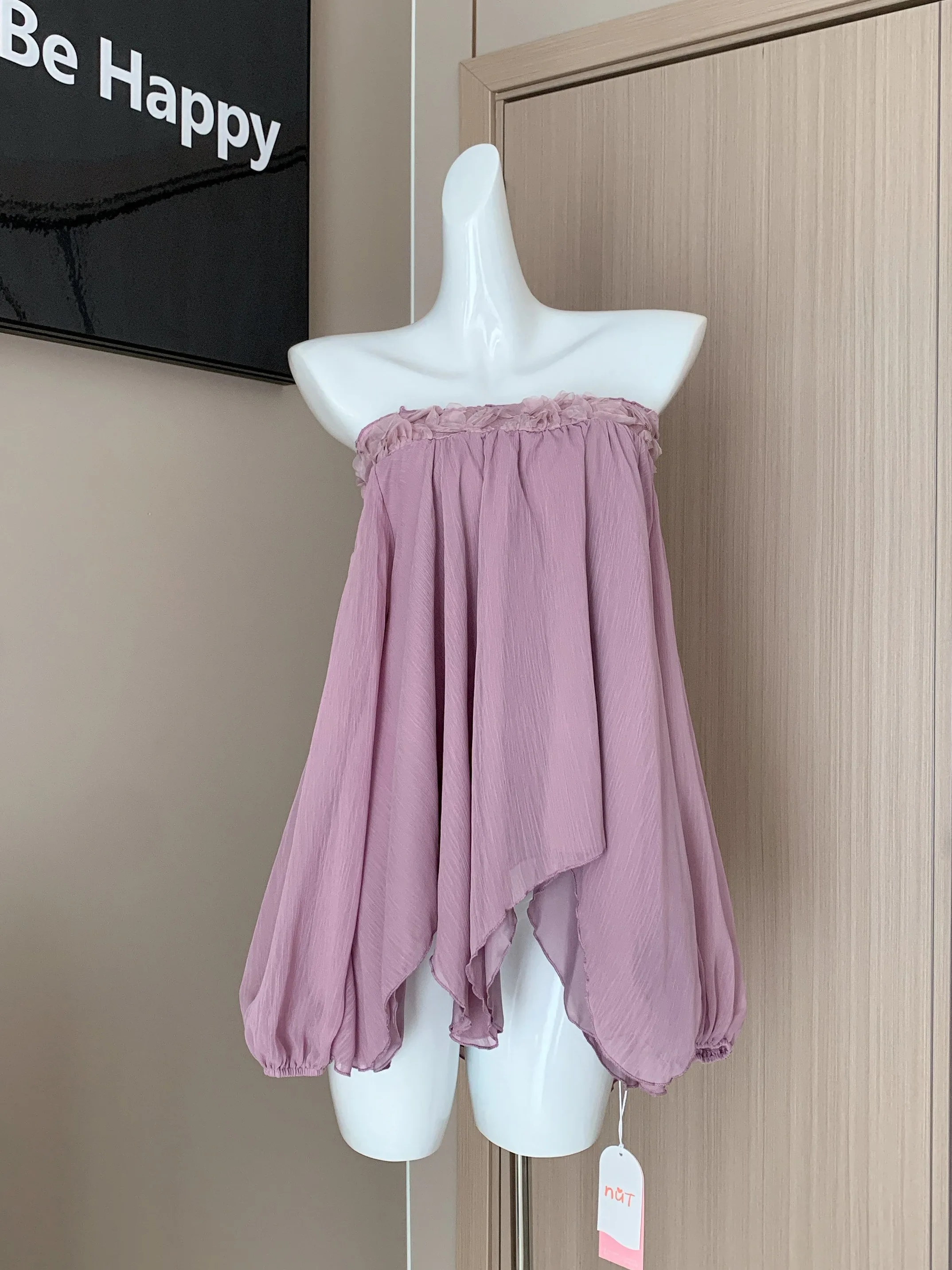 

Ele Lace Floral Embroidery One oulder Long Sve T-irt Women's Summer New Sle Breathable Comfortable Korean Sle ...