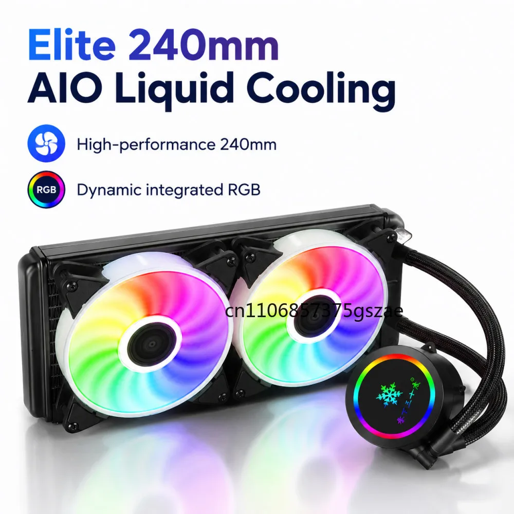240mm CPU Water Cooler Liquid Cooling Heatsink RGB Colorful Radiator For X99 LGA 2011 V3 1700 1200 115X AMD AM4 AM5
