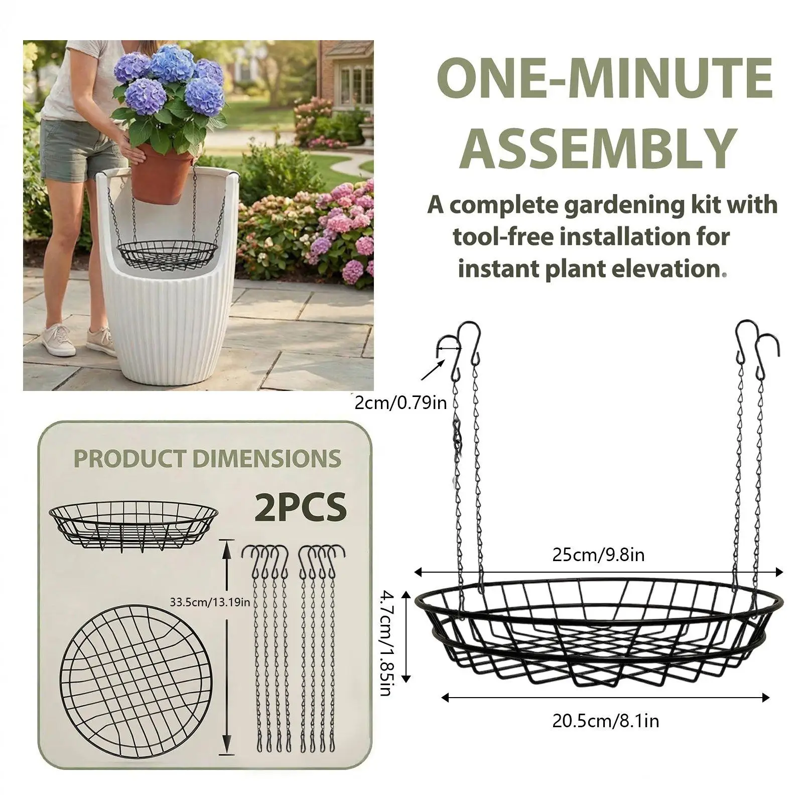 Adjustable Plant Pot Insert Riser Indoor Outdoor Decoration Garden Accessories Pad for Wedding Party Event Decor