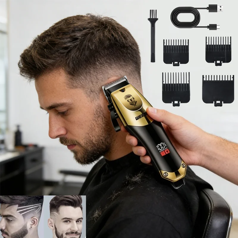 

Vintage Electric Hair Clipper Kit /Nose Trimmer | Men USB Charging Professional Shaver Body Hair Grooming Tool Perfect Man Gift