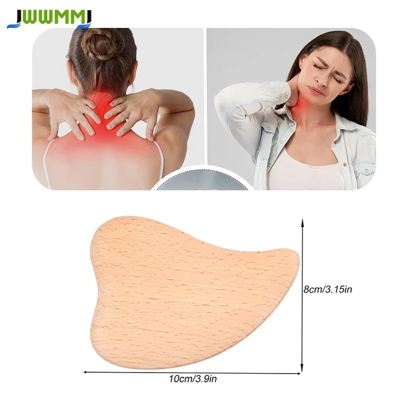 

1Pcs Gua Sha MassageTool,Natural Wooden Gua Sha Scraping Massage Tool,Gua Sha Facial Tool for SPA Acupuncture Therapy Treatment