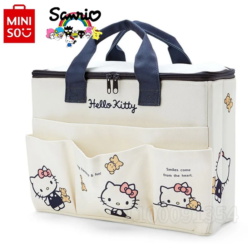 Hello Kitty nuova borsa per pannolini borsa per bambini Mini borsa per bambini in cartone animato borsa per pannolini per bambini multifunzionale in tela portatile di alta qualità