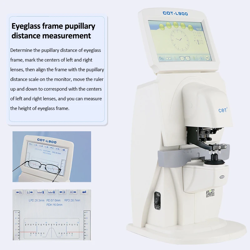 COT-L900 optique de lensmètre numérique avec le fDynmètre optique automatique de lumière bleue UV