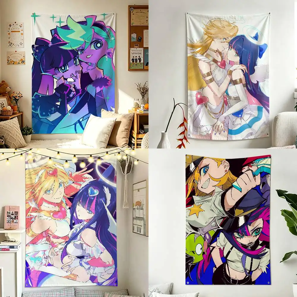 Cute P-Panty and S-Stocking Home Decor Wall Hanging Vertical Flags Indoor Outdoor Background Tapestry