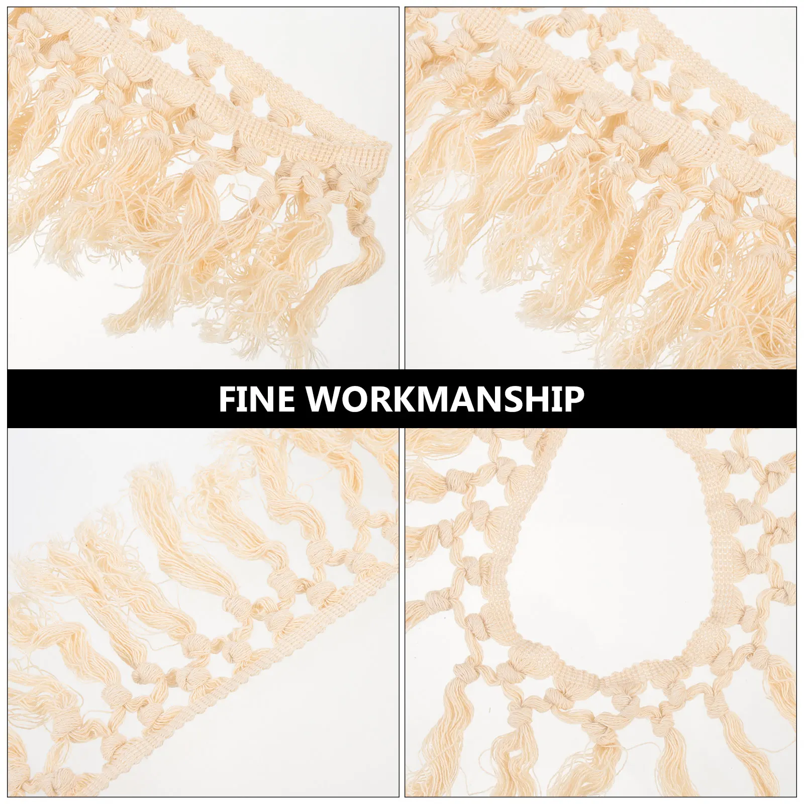 

Tassel Beard Decoration DIY Trim Creative Polyester Lace Curtain Elegant Style High Quality Wear Resistant Material for Curtains