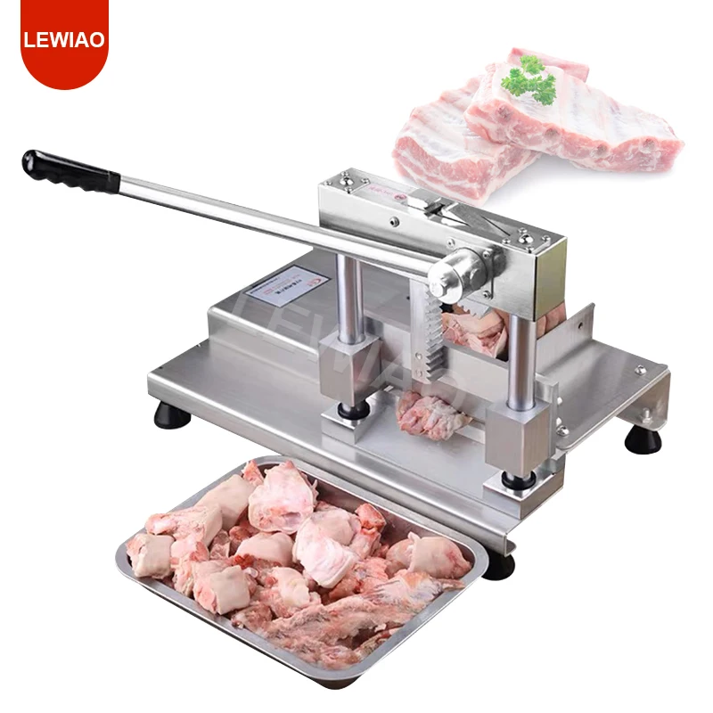 Meat Slicer Bone Cutting Machine Chicken Duck Fish Steak Lamb Chops Guillotine