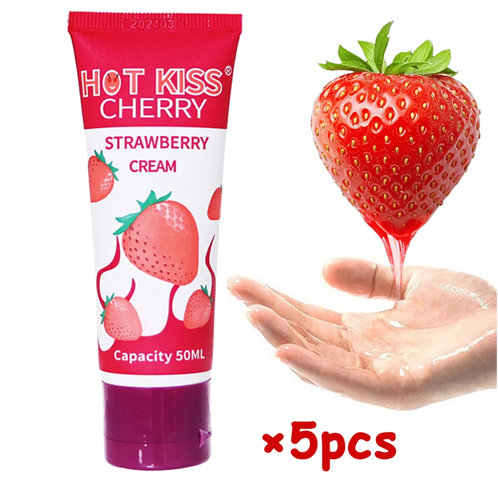 50ml Strawberry Sex Lubricants Personal Lubricant for Session Sextoys Gay Oral Sex Lube goods for adults 18 Sex Toys for Couple