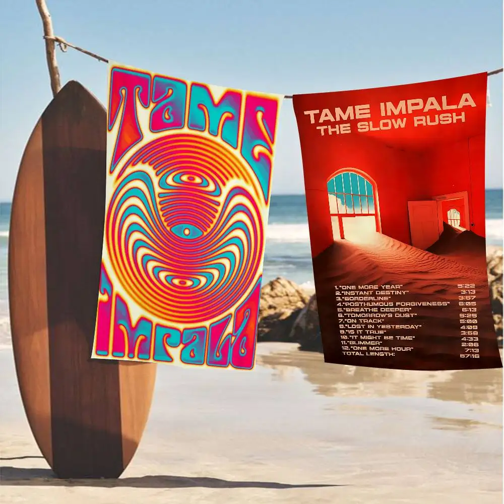 Popular Band Singer Star Tame Impala Microfiber Beach Towel Absorbent Quick dry Soft Yoga Swimming Resort Mountain Towel