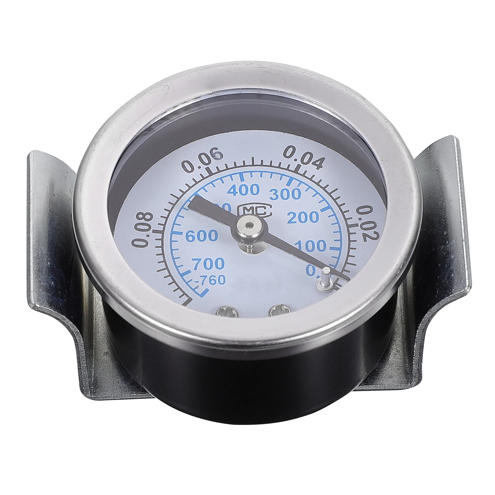 

Plastic Stainless Steel Pressure Gauge Dual Scale Measuring Tool for HVAC Hydraulic Systems Non Corrosive Media Circular Dial