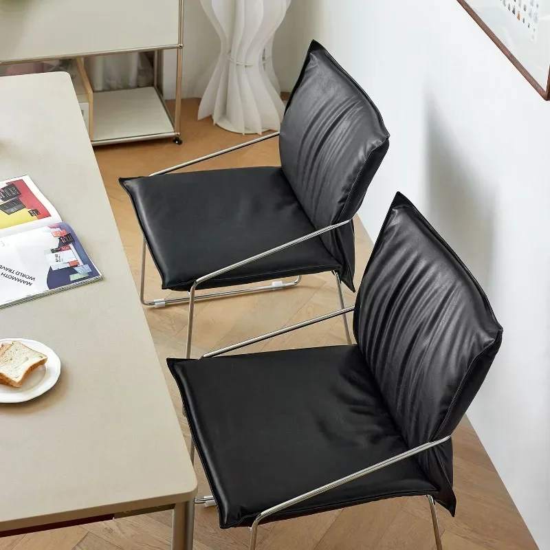 

Nordic ancient medieval Comfortable dinner chair designer simple modern luxury leisure back retro office work boss chair stool