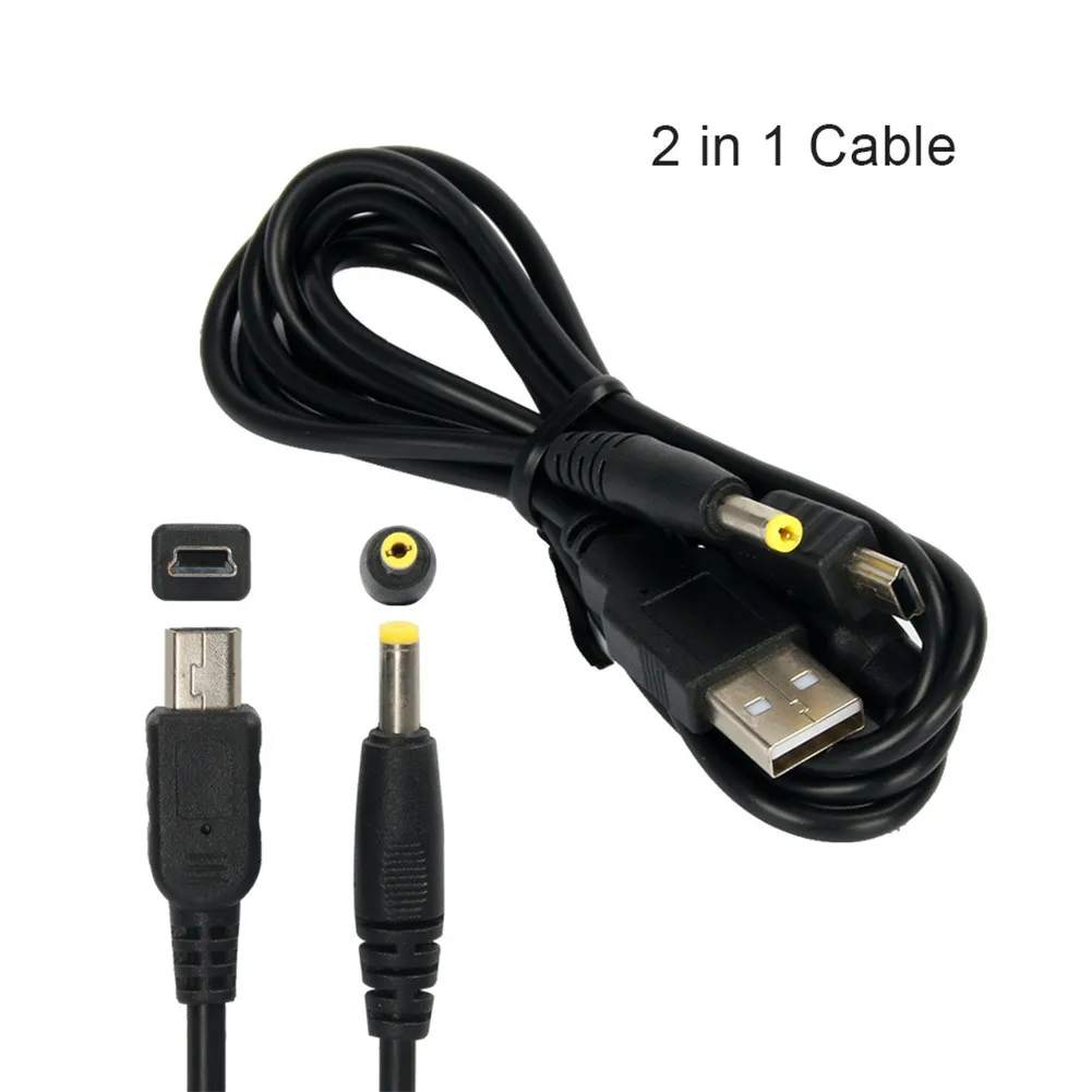 2 in 1 USB Charger Cable For PSP 1000 2000 3000 Charging Transfer Data Powe Cord For Sony PSP 2000 Power Cable Game Accessories